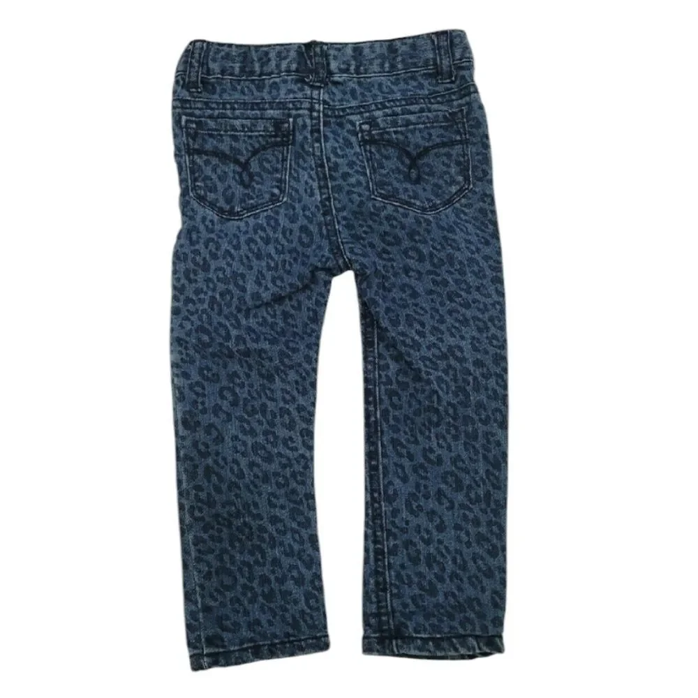 Leopard print jeans